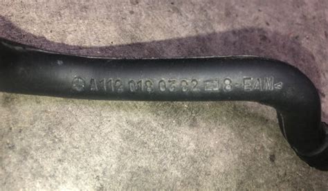 Mercedes Benz Pcv Crank Case Rubber Hose Genuine A1120180382 Ebay