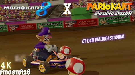 Mario Kart 8 Gcn Waluigi Stadium [4k] Youtube
