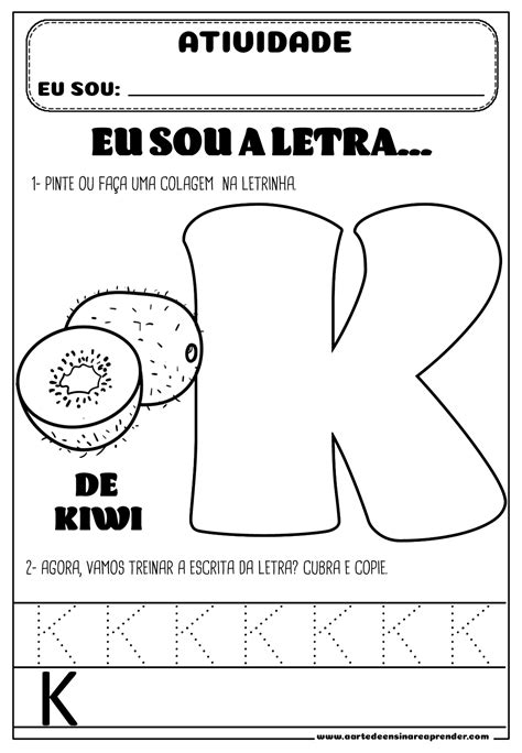 Atividade Pronta Alfabeto Letra K Atividades Para Colorir Pdmrea
