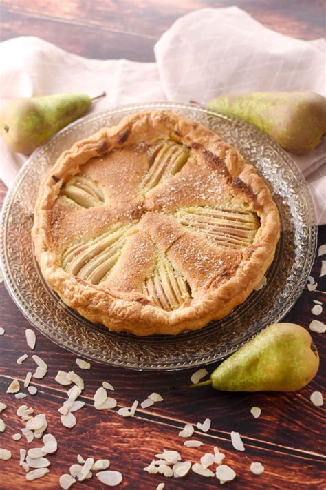 Tarte frangipane aux poires et au chocolat