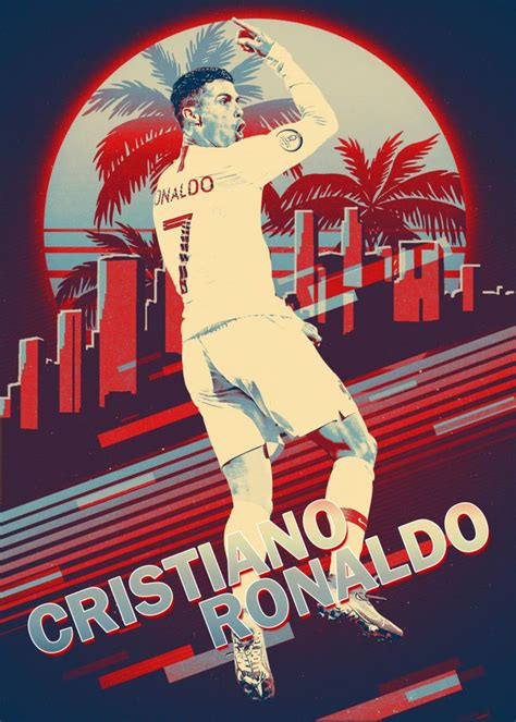 Cristiano Ronaldo Poster Print By Ignite Colour Displate In 2021