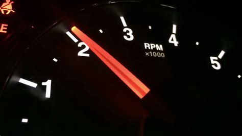 A Close Up Of A Rpm Meter On A Cars Dashboard Stock Video Footage