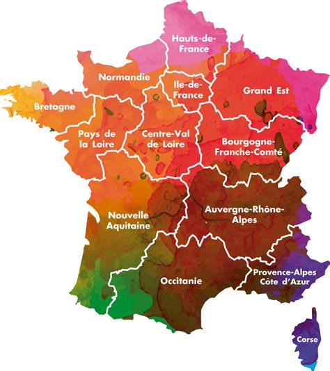 Carte De France Avec Les Regions Cartes De France Cartes Des Regions