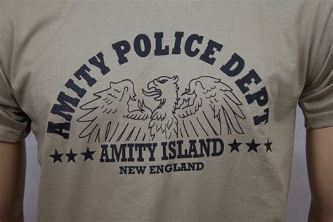 Jaws Inspired Amity Police Department T Shirt Etsy
