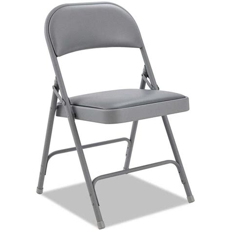 They have got a solid steel construction and two color options to choose: Steel Folding Chair Vinyl 4/Box ALEFCPD6G ...