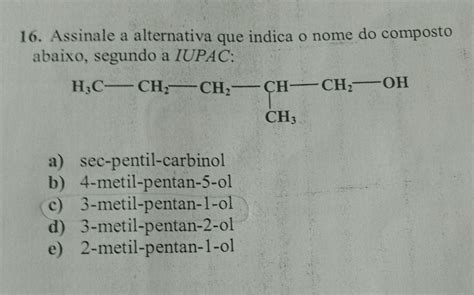 Assinale A Alternativa Que Indica Respectivamente As Massas Moleculares