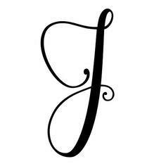 Cursive writing is a form of penmanship where the writer connects every letter in a word together if you would like to practice your cursive handwriting skills, you can practice using any number of. Letter "J" Wall Decal in 2020 | Cursive letters fancy ...