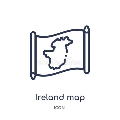 Uk And Ireland Outline Map Stock Illustration Illustration Of Eire