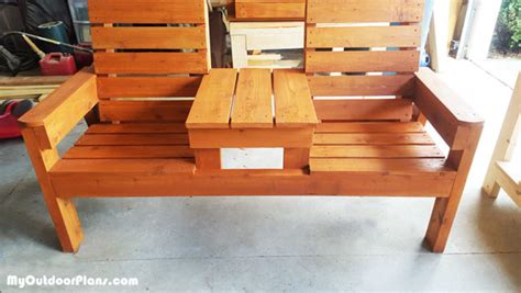 These outdoor furniture projects are the perfect weekend diys. DIY Double Bench | MyOutdoorPlans | Free Woodworking Plans ...