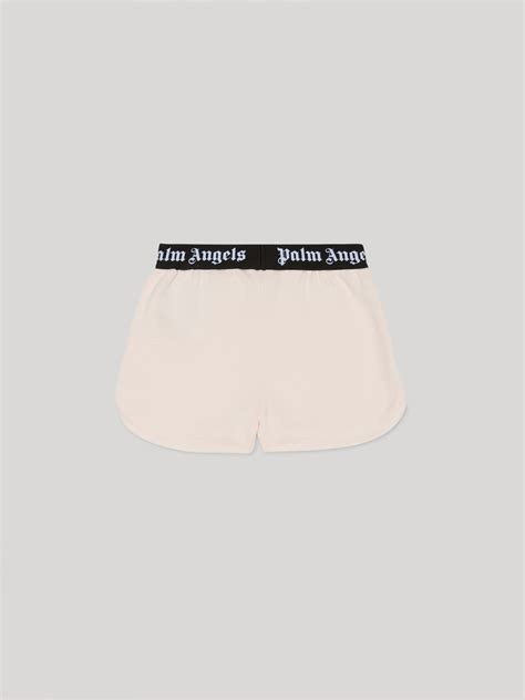 Logo Tape Short Pants In Pink Palm Angels® Official