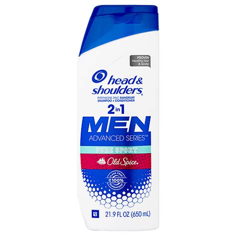 Head And Shoulders Old Spice Pure Sport Dandruff 2 In 1 Shampoo And