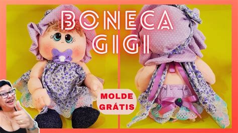 Gigi Boneca De Pano Fácil E Com Molde Grátis Costuracriativa Bonecadepanopassoapasso Youtube
