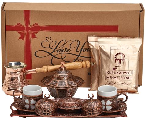 Buy BOSPHORUS 16 Pieces Turkish Greek Arabic Coffee Making Serving Gift
