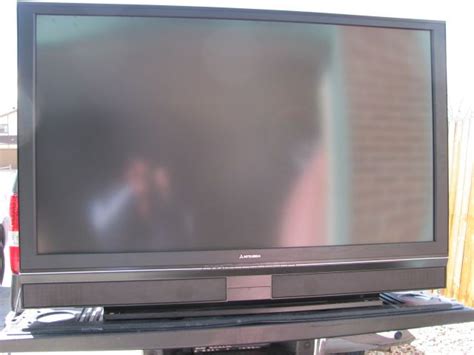 64 Inch Big Screen Mitsubishi Tv In Storageunitstuffedfulls Garage