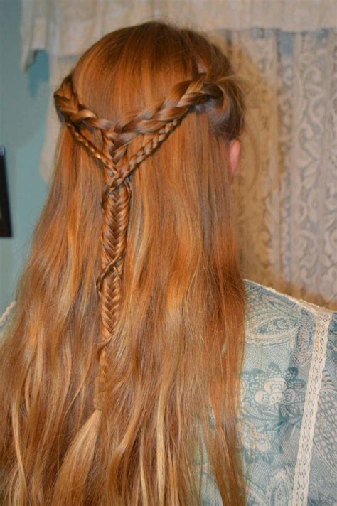 Whatsoever Things Are Lovely Medieval Elf Braid Wrapped Braid Hair