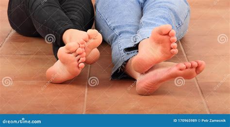 Soles Of Bare Feet Of Teenage Girls Stock Image Image Of Bare Closeup 170965989
