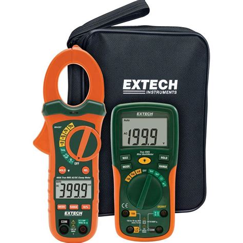 Extech Instruments Electrical Test Kit With True Rms Acdc Clamp Meter