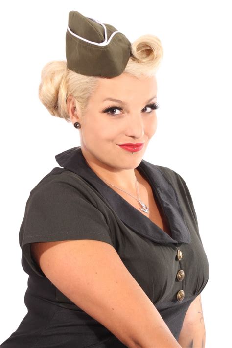 Pin Up Uniform Rockabilly Sailor Matrosen Military Schiffchen Mütze