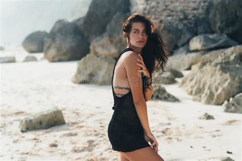 Young Naked Woman Sandy Beach Stock Images Download 101