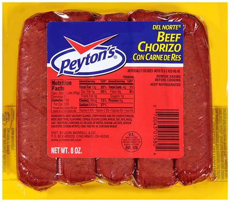 Peyton S Beef Chorizo Shop Meat At H E B