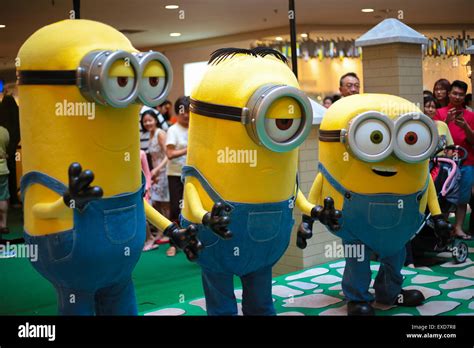 Bob Stuart And Kevin Mascots Of The Movie Minions At Mid Valley