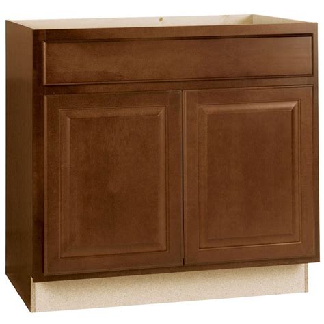 And contrary to what many people believe both lowes and the home depot sell well made cabinets if they are upgraded as needed. Hampton Bay Hampton Assembled 36x34.5x24 in. Sink Base ...