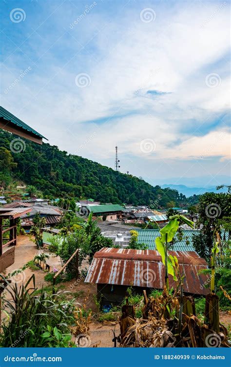 Doi Pui Mong Hill Tribe Village At Doi Suthep Pui National Park Stock