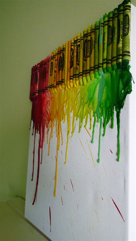 Tried The Melted Crayon Art Project For My Room And It Turned Out Ah