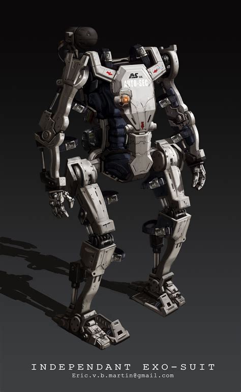 Artstation Exo Suit Robot Eric Martin