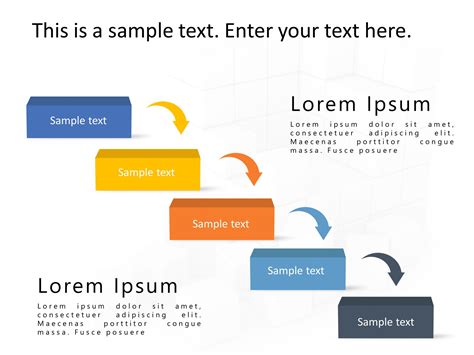 5 Steps Business Process Powerpoint Template