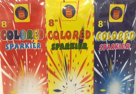 8 Colored Sparkler