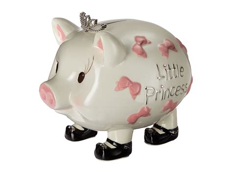 The all star sports piggy bank from mud pie is adorned with hand painted baseball and football icons with stars, blue ears and a green nose. Mud Pie Giant Princess Piggy Bank - Zappos.com Free ...