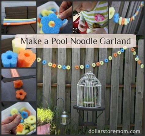 How To Make Pool Noodle Garland Curbly Diy Design Community Luau