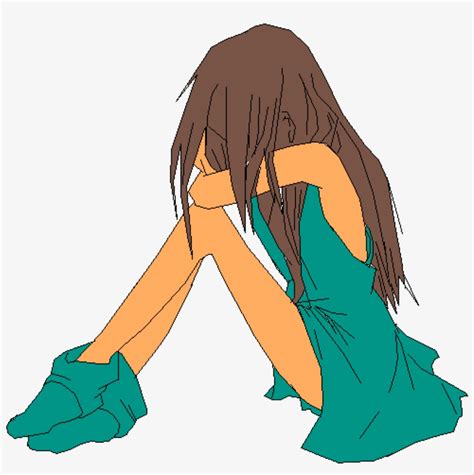 Crying Anime Girl Illustration 6617425 Vector Art At