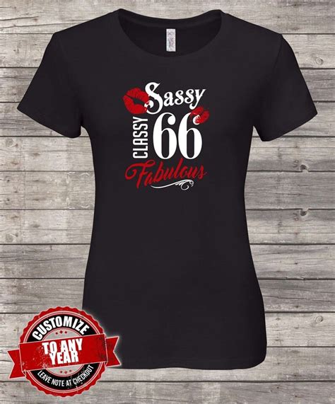 Sassy Classy Fabulous 66th Birthday Ts For Women 66th Etsy