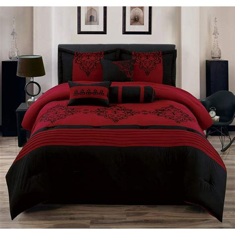 Unique Home 7 Piece Heba Ruffled Bed In A Bag Clearance Bedding