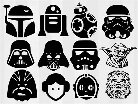 Star Wars SVG Bundle Star Wars clipart Star Wars cut files