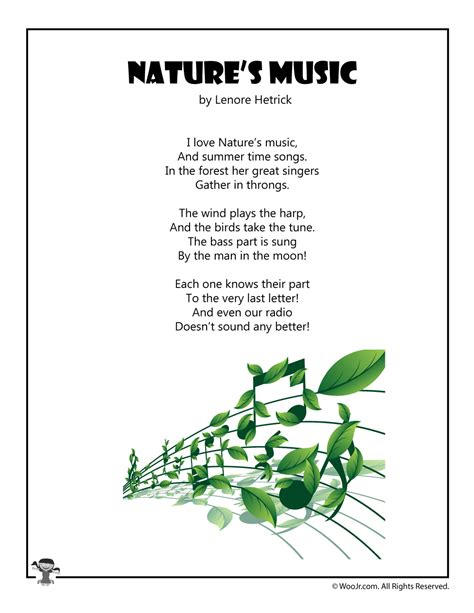Poem For Kids On Nature Kids Matttroy