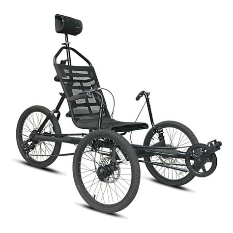 Kent 20 Cavalier Recumbent 3 Wheel Bike Trike Black