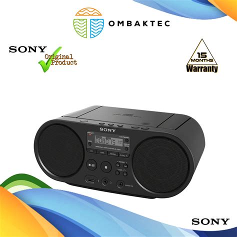 Sony Zs Ps50 Black Portable Cd Boombox Player Digital Tuner Amfm Radio