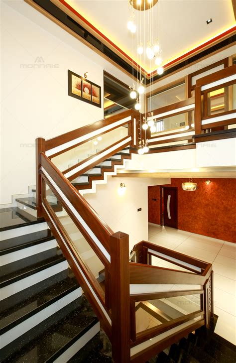 Download 43 Interior Design Wooden Staircase Railing Designs In Kerala
