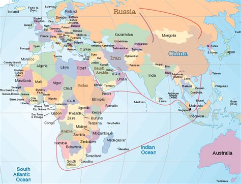 World Maps Eastern Hemisphere