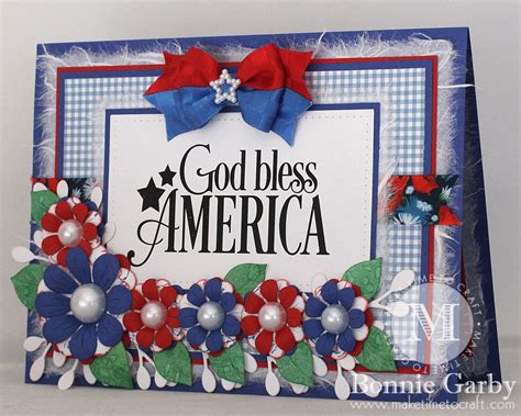 Our collection of folded correspondence cards are customizable, so you can add a favorite photo and special message. Patriotic Floral Note Card - Make Time to Craft | Floral ...