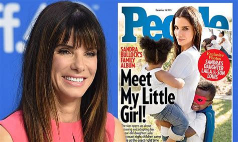 Sandra Bullock Confirms She Has Adopted Three Year Old Daughter Laila Daily Mail Online
