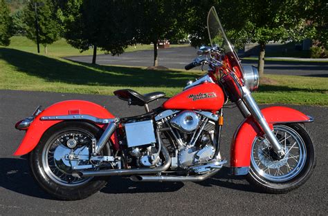 1969 Red Harley Davidson Flh Electra Glide For Sale On 2040 Motos