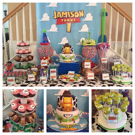 Toy Story 1st Birthday Party Dessert Table Toy Story Party
