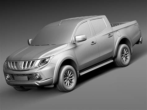 Mitsubishi L200 2016 3d Model Cgtrader