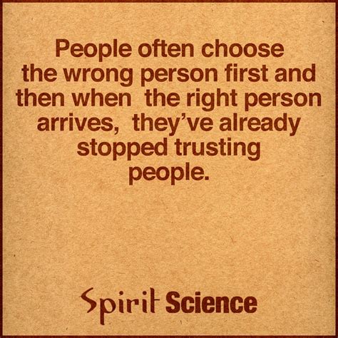 People Often Choose The Wrong Person First And Then When