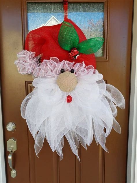 Santa Claus Wreath Tutorial Diy Craft Projects Christmas Holiday