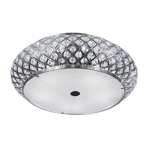 Home Decorators Collection 5 Light Brushed Stainless Steel Flushmount